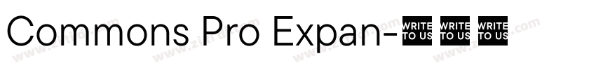 Commons Pro Expan字体转换